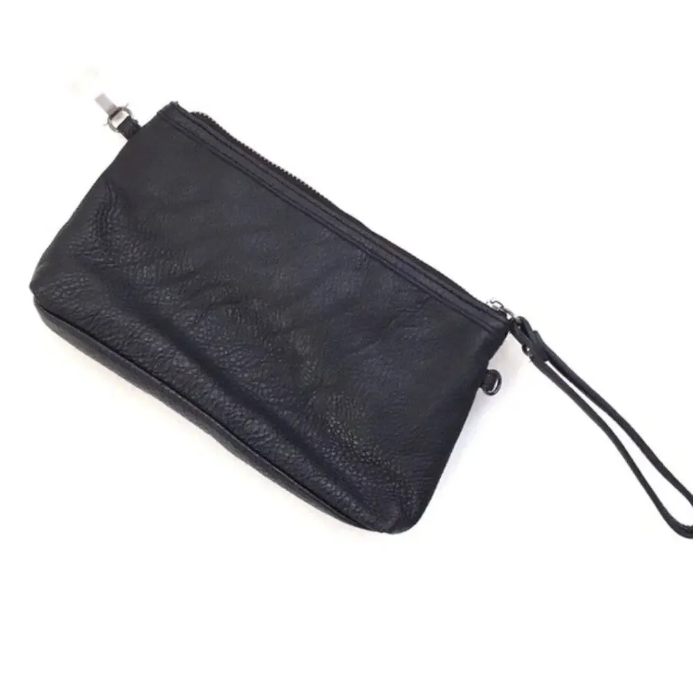 Kate Landry studded black wristlet read comm
